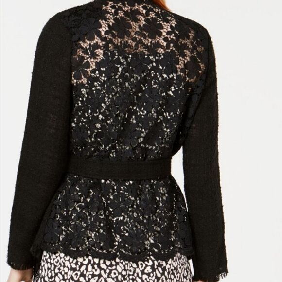 Stella Ginger Lace Boucle Wrap Jacket Black - Picture 5 of 6
